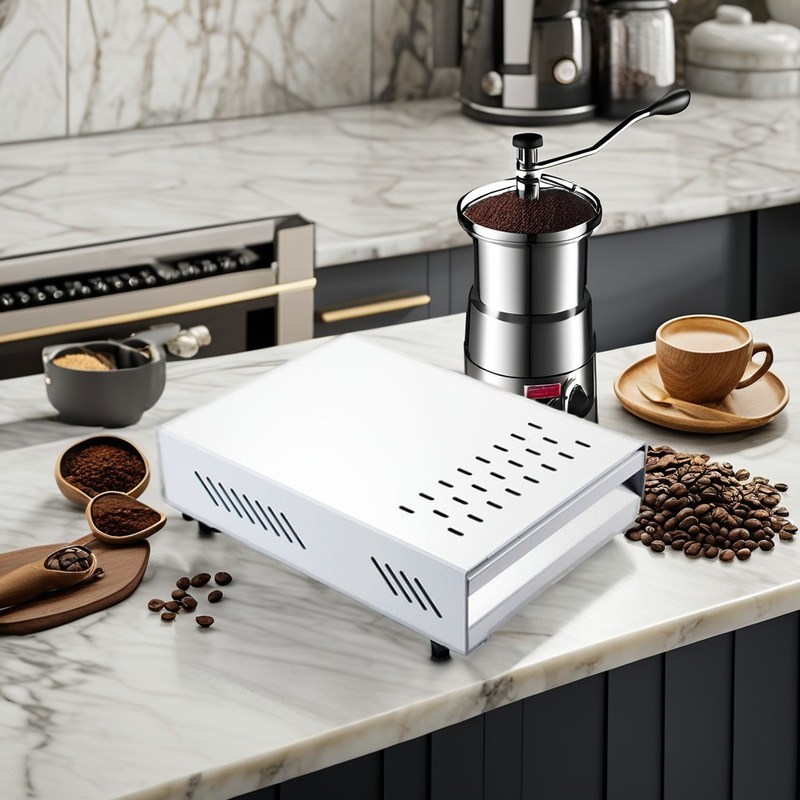 Clasico estilo de lujo cajón de caja de acero inoxidable para café y té