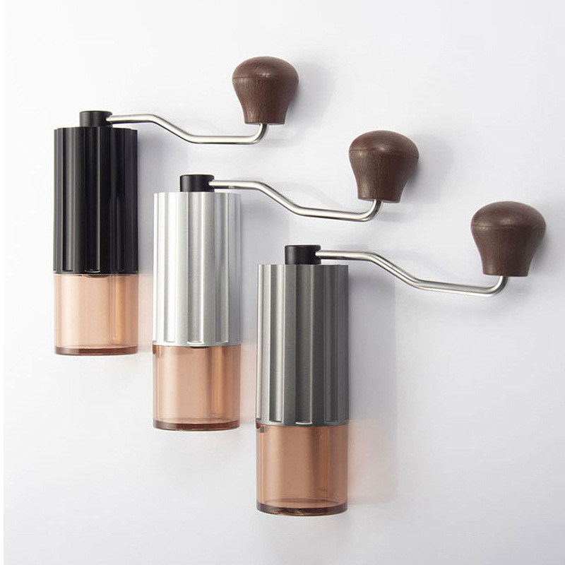 Directamente negro Burr de acero inoxidable Grinder de café portátil de diseño moderno utensilios para el hogar