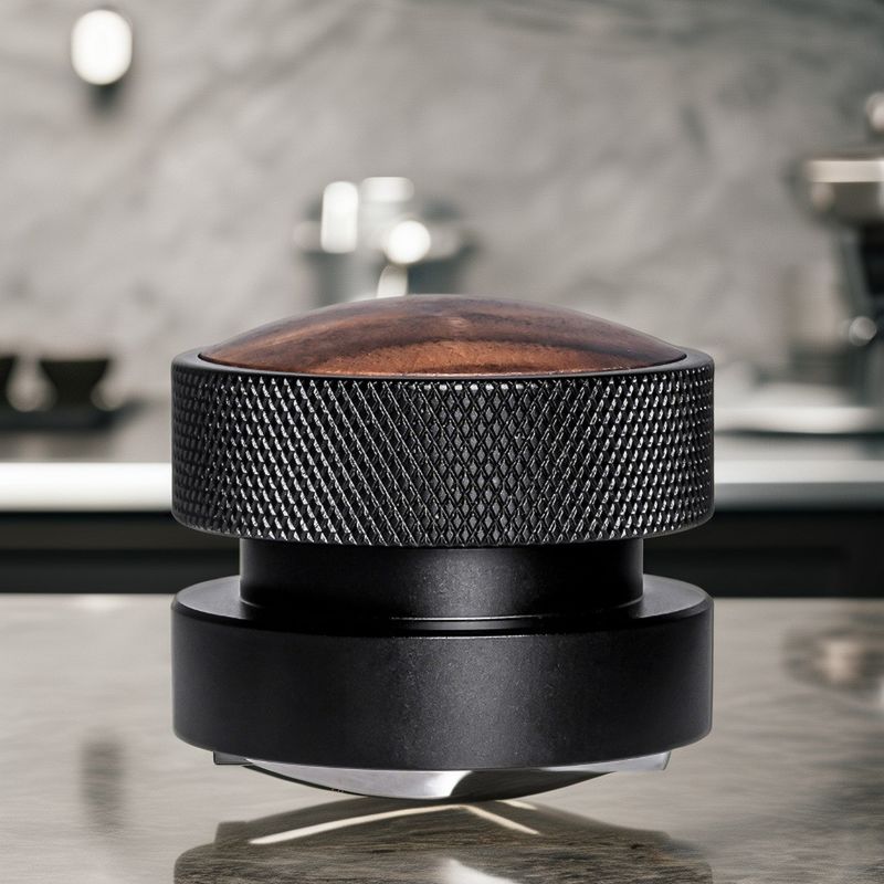 58 mm de acero inoxidable Espresso Tamper Set con tapa de madera de nuez Durable y ecológico