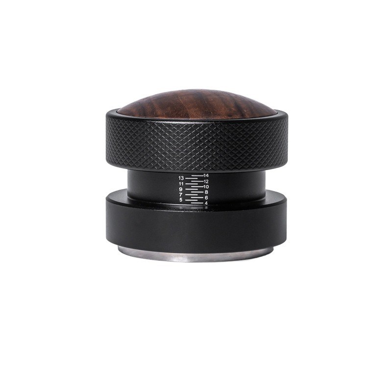 51mm 53mm 58.35mm Espresso Tamper Walnut Cap de madera de acero inoxidable Base de material metálico