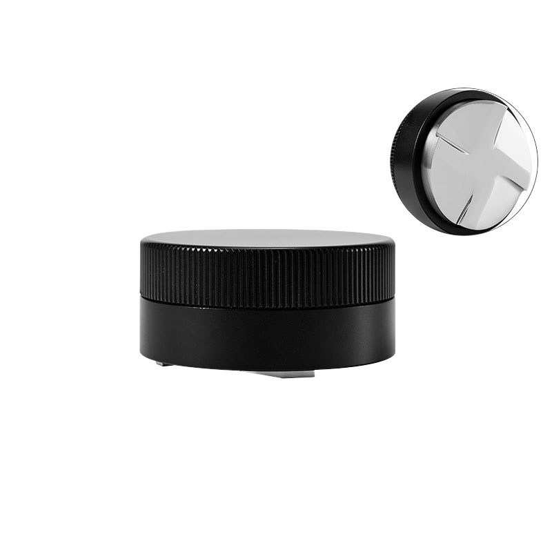 Restaurante.Casa.Café Espresso de acero inoxidable con tapa de madera de nuez tamaño 58mm