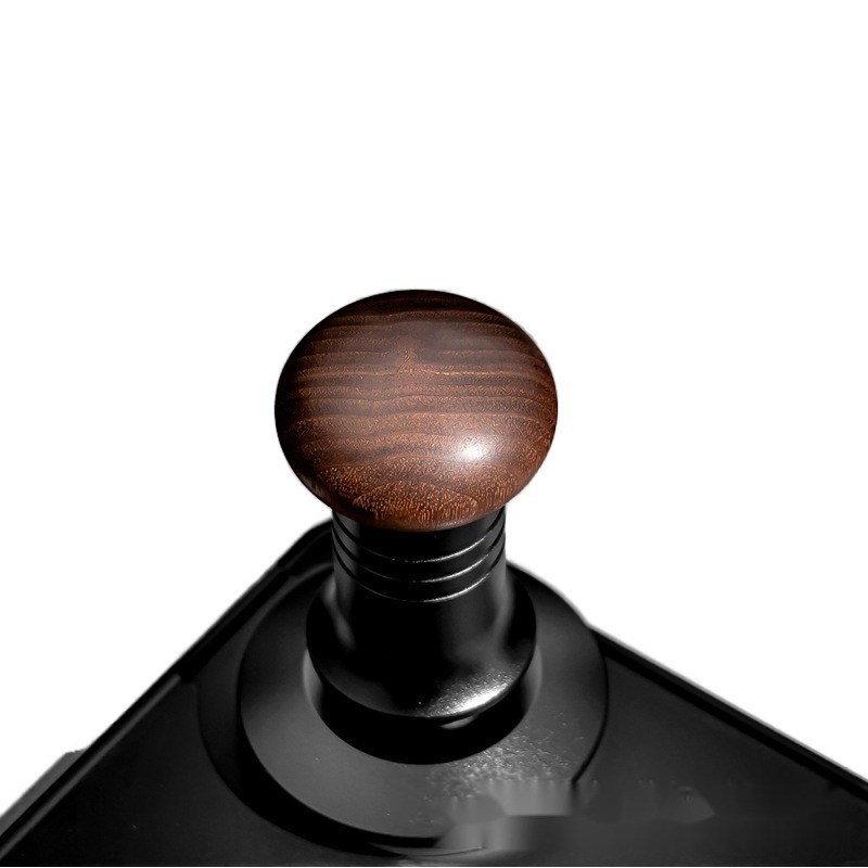 Profundidad ajustable 51mm mango de madera maciza de café manipulador de acero inoxidable base ondulada para la cocina