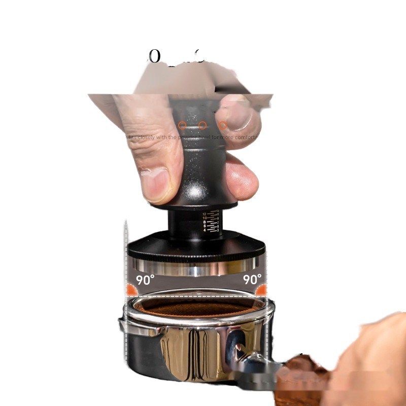 Inicio Espresso Profundidad ajustable Base de acero inoxidable de ondulación Alborotador de café con mango de madera sólida Conjunto de 51/53/58mm