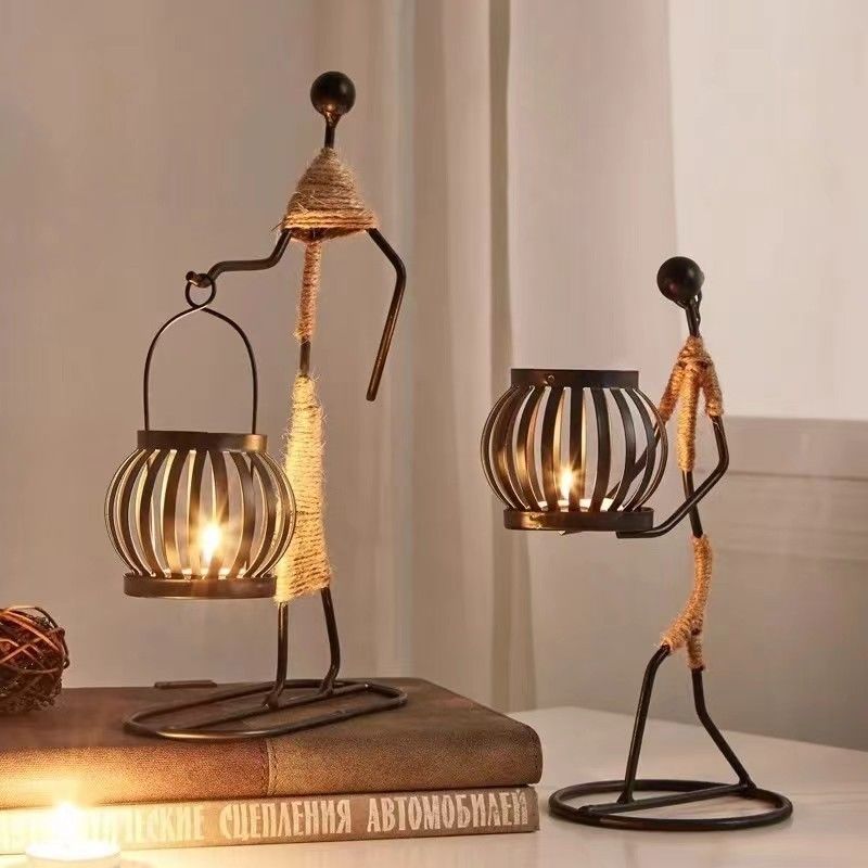 Aromaterapia de plata soporte de candeleros de hierro ideal para la decoración del hogar Decoración de bodas