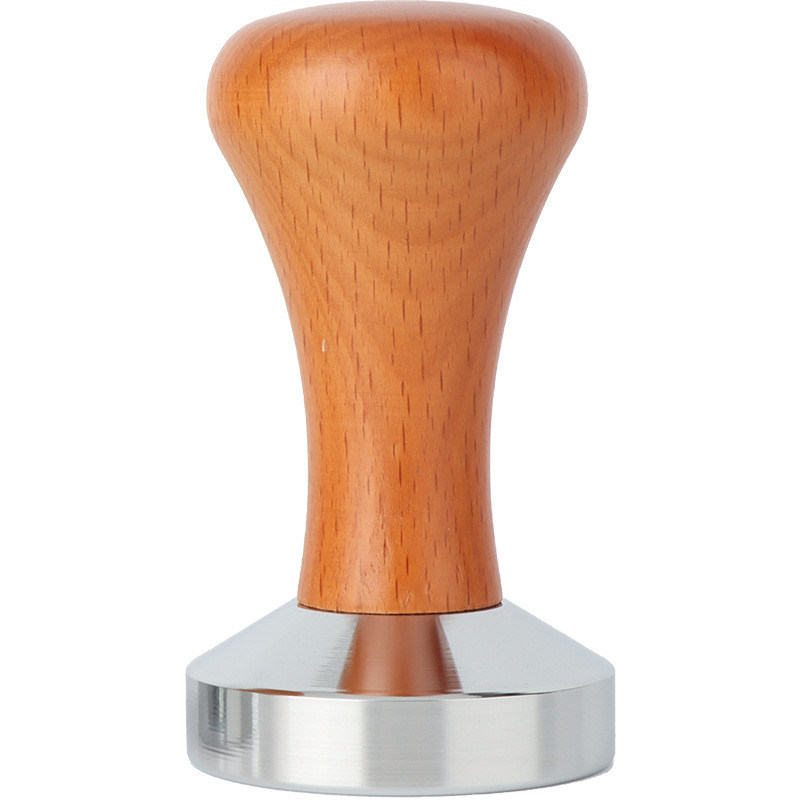 Manilla de madera de 51 mm 53 mm 58 mm de acero inoxidable Espresso Tamper para prensar polvo de café
