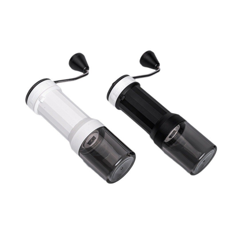 30 g Capacidad de cuerpo de plástico molinilla de café manual con barril de cerámica ajustable externo