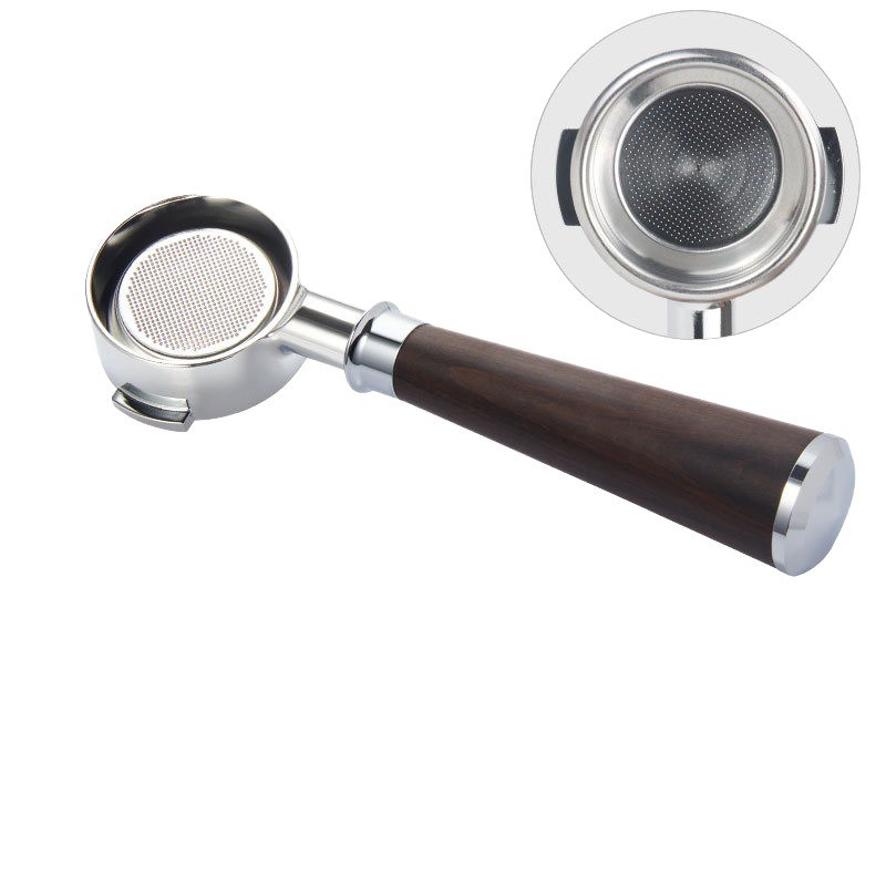 Ninguno Tipo de Flatware Perfección de café de madera portátil con embudo de acero inoxidable de 58 mm