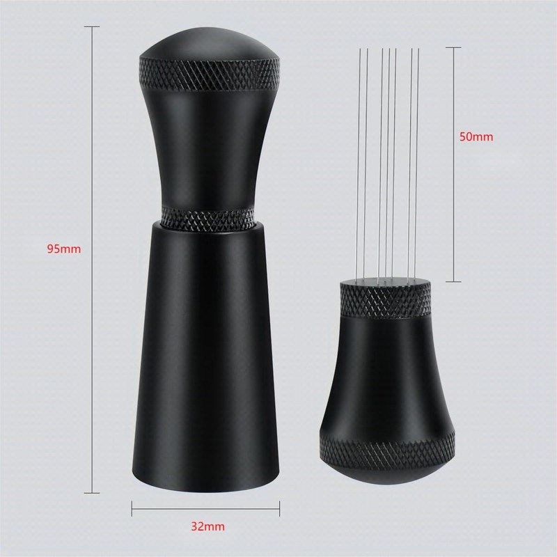 Herramienta de agitación de café en polvo Distribuidor portátil de café de acero inoxidable con soporte