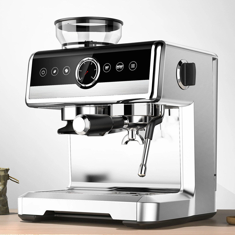 Máquina de café semiautomática con todos los accesorios de acero inoxidable italiano automática