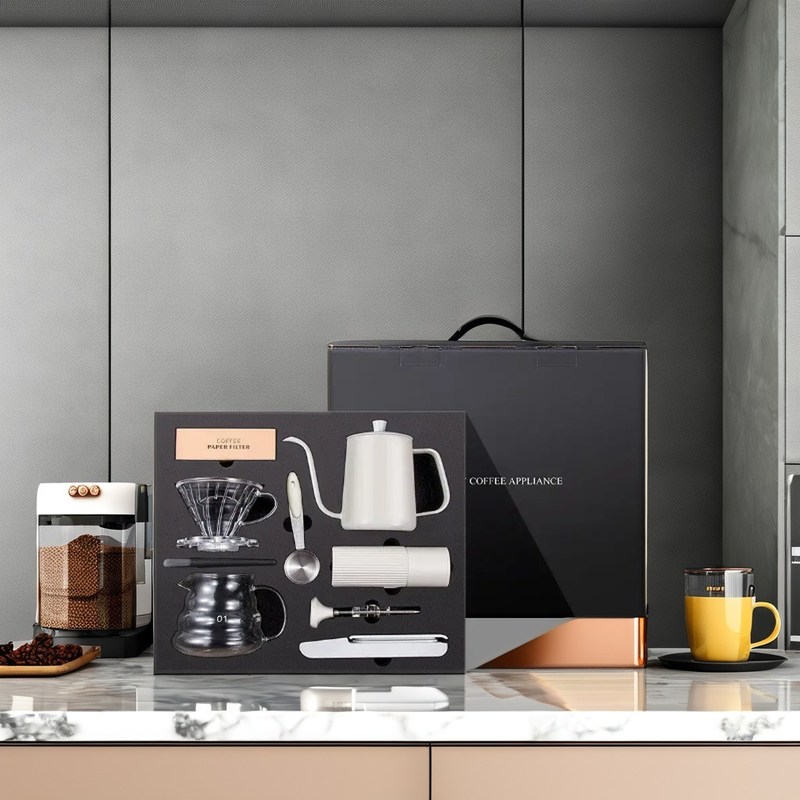 Molinilla de café manual amigable para viajar con barra plana de 48 mm y cuerpo de acero inoxidable