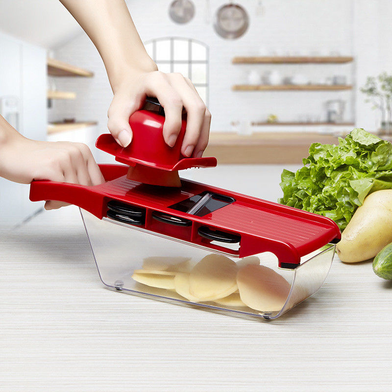 Material de grado alimenticio multifuncional 16 en 1 cortador de verduras manual para comidas saludables