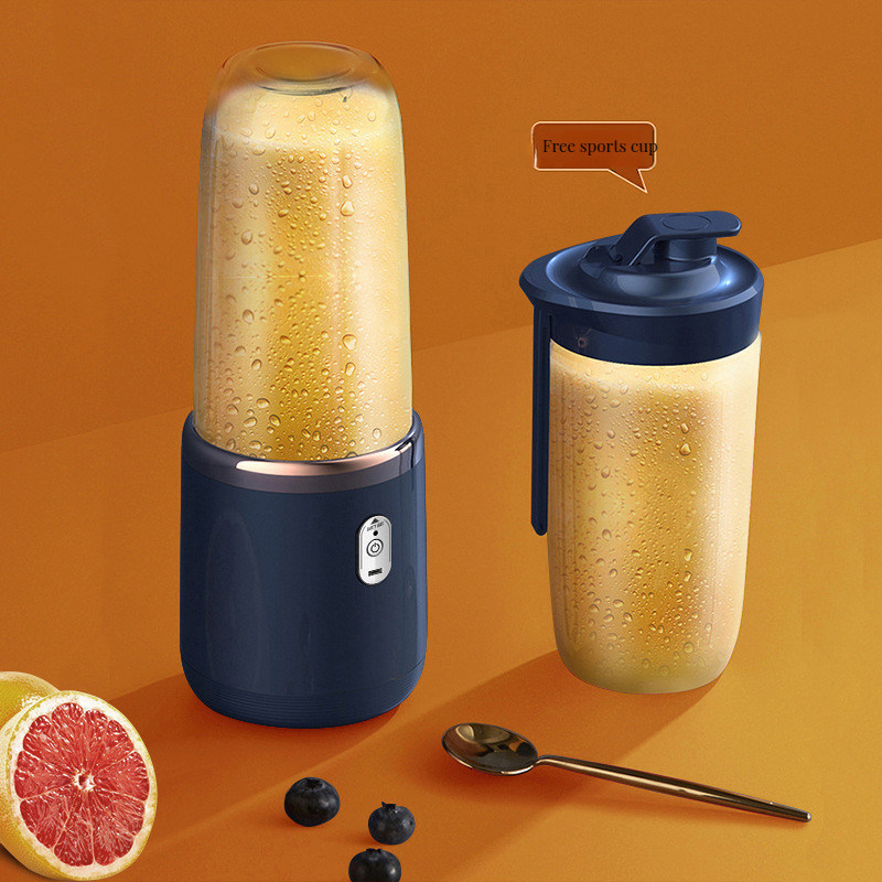 Inicio Cocina 6 cuchillas Exprimidor inteligente USB Tipo-C Recargable personal mezclador portátil