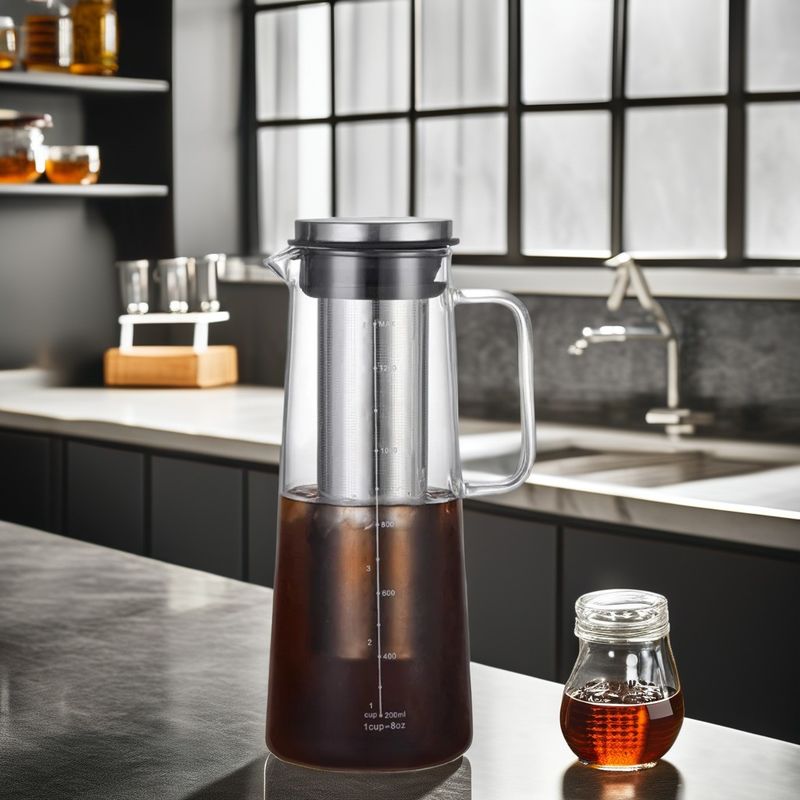 Botella de agua de vidrio de alto borosilicato de 1L/1.4L con filtro de acero inoxidable sostenible