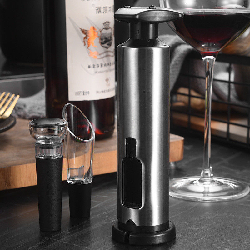 Abridor de vino recargable inteligente de color personalizado con función de vertido automático y abrebotellas
