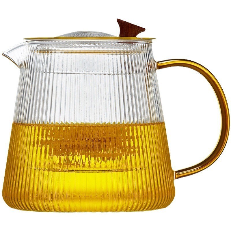 Diseño clásico elegante Jugos de leche de vidrio de alto borosilicato con mango resistente al calor