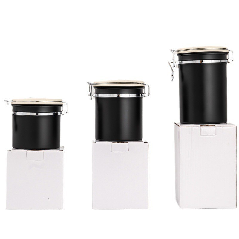 Embalaje de almacenamiento de alimentos Modernas latas de café de acero inoxidable 304 con conservación respirable